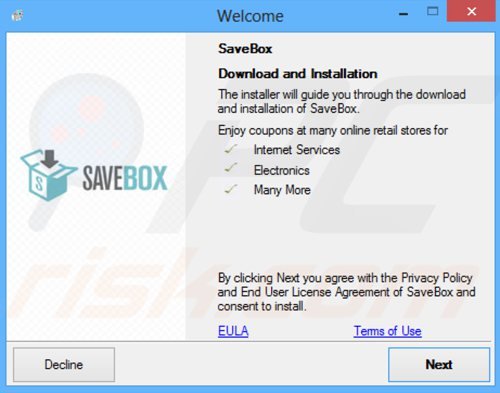 Instalator adware savebox