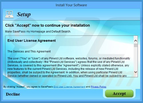 Zwodniczy instalator freeware użyty w dystrybucji adware savepass