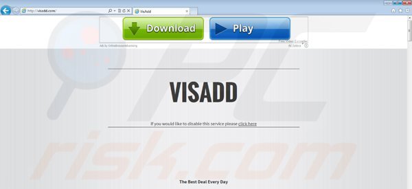 Przekierowanie today's best online deals na stronę to visadd.com