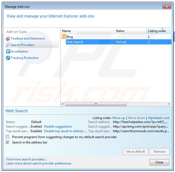 Usuwanie yahoo community smartbar z domyślnej wyszukiwarki Internet Explorer