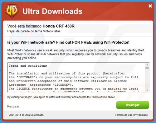 Instalator adware wifi protector