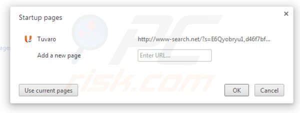 Usuwanie www-search.net ze strony domowej Google Chrome