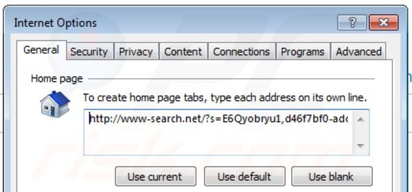 Usuwanie www-search.net ze strony domowej Internet Explorer