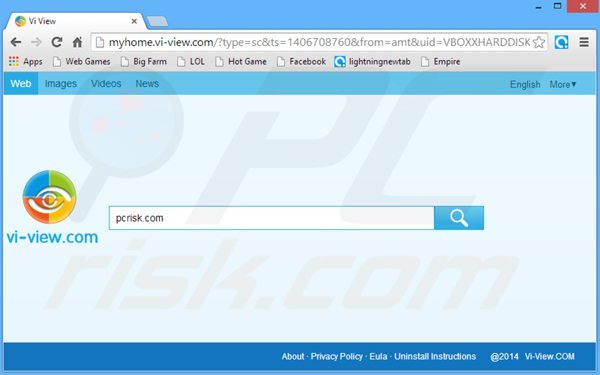 Wirus przekierowania myhome.vi-view.com