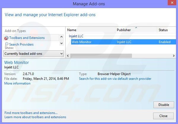 Usuwanie reklam Zombie News z Internet Explorer krok 2