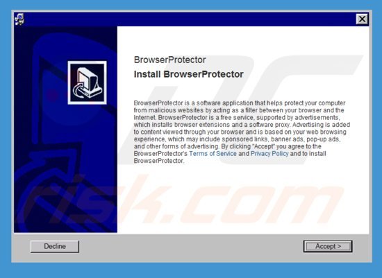 Instalator adware browserprotector