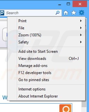 Usuwanie reklam Easy Deals z Internet Explorer krok 1