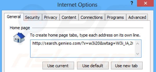 Usuwanie search.genieo.com ze strony domowej Intenret Explorer