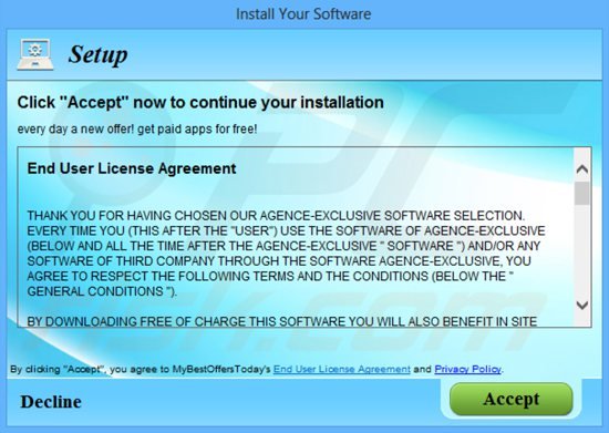 Instalator adware mybestofferstoday