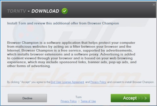 Deinstalator adware browser champion