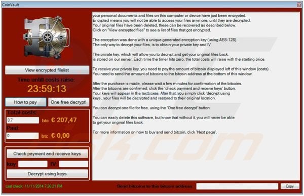 coinvault ransomware