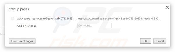 Usuwanie Guard-search.com ze strony domowej Google Chrome