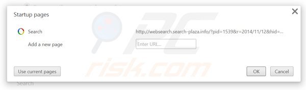 Usuwanie websearch.search-plaza.info ze strony domowej Google Chrome