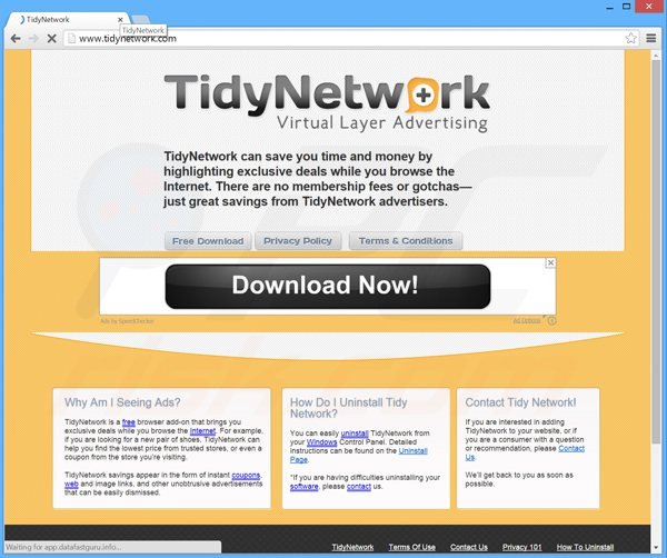 Adware tidynetwork