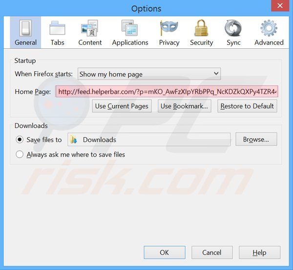 Usuwanie showpass smartbar ze strony domowej Mozilla Firefox