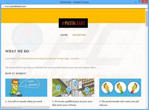 PastaLeads adware