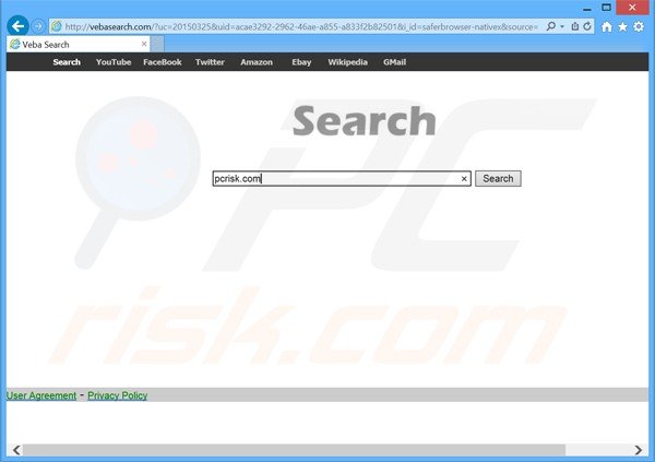 vebasearch.com browser hijacker