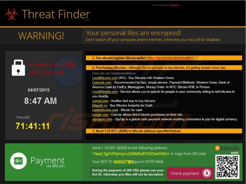 Threat Finder virus