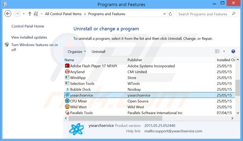 buzzdock adware uninstall via Control Panel