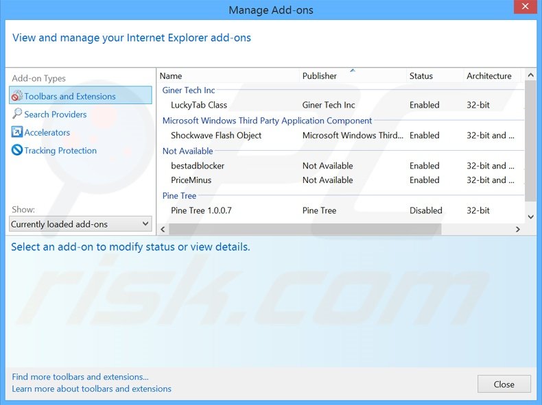 Removing netmahal.com related Internet Explorer extensions