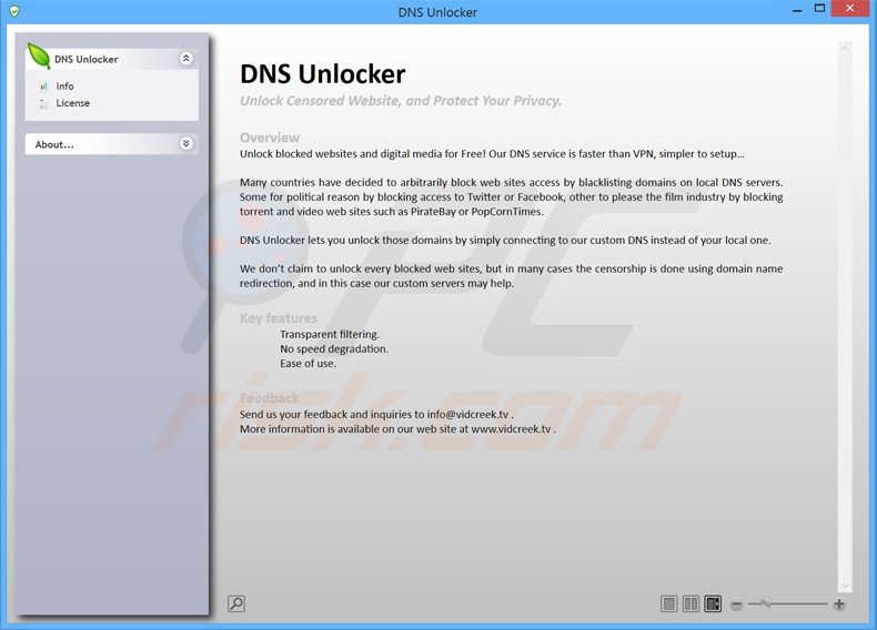 dns unlocker application