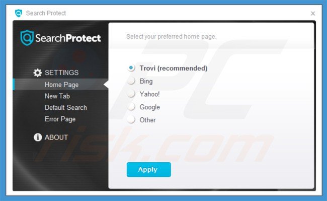 searh protect application