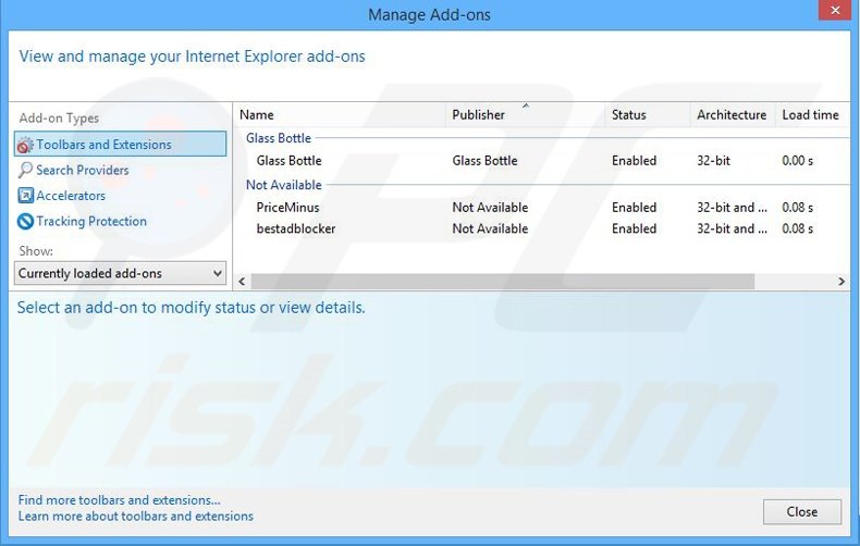 Removing yhs4.search.yahoo.com related Internet Explorer extensions