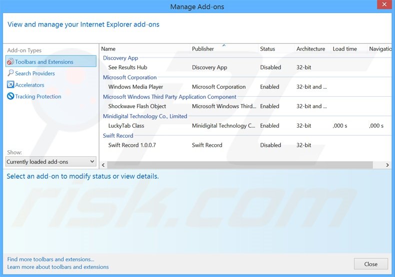 Removing GamerForest ads from Internet Explorer step 2