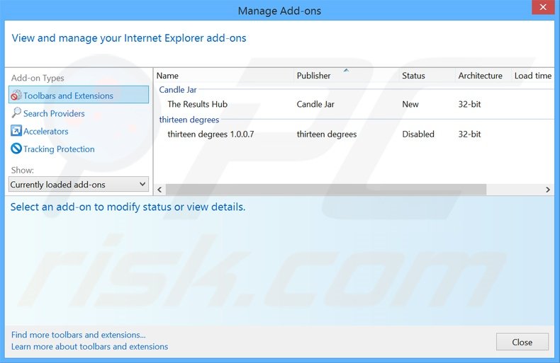 Removing Great Find ads from Internet Explorer step 2