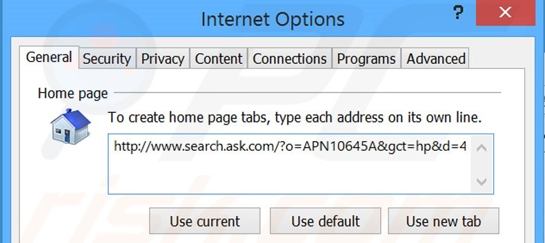Removing MusicBox from Internet Explorer homepage