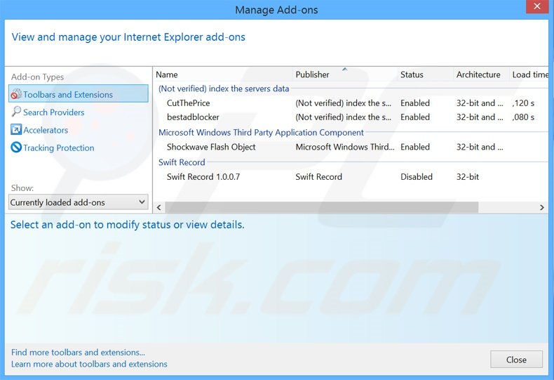 Removing yourtv.link related Internet Explorer extensions
