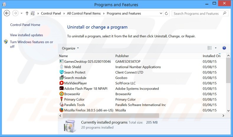 PhraseProfessor adware uninstall via Control Panel