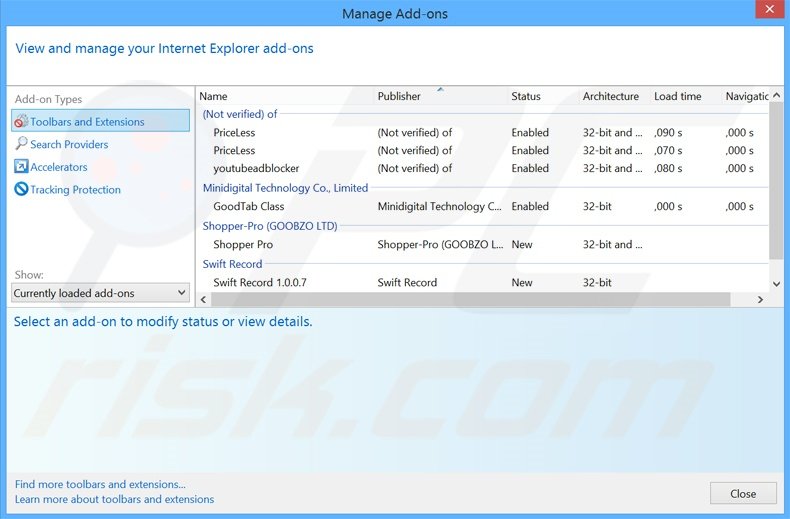 Removing plusnetwork.com related Internet Explorer extensions