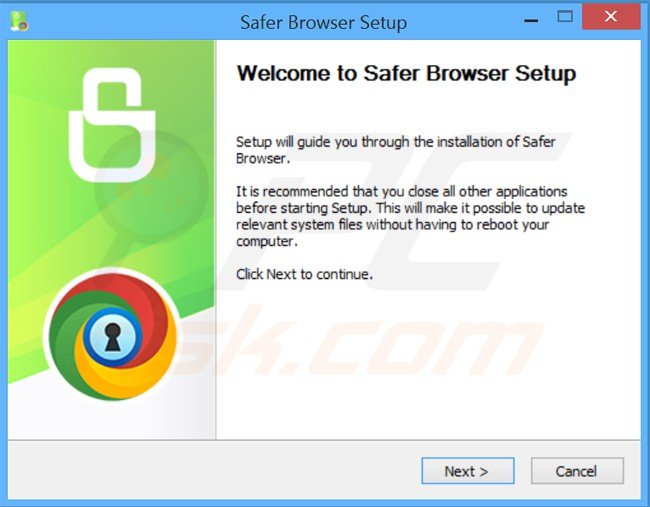safer browser adware installer setup