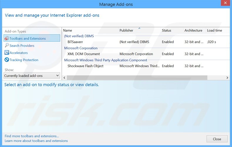 Removing SimilarDeals ads from Internet Explorer step 2