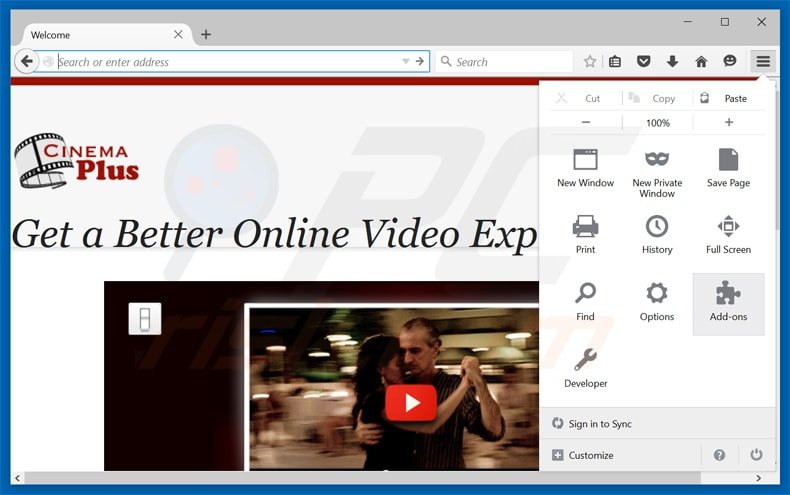 Removing gohd from Mozilla Firefox step 1