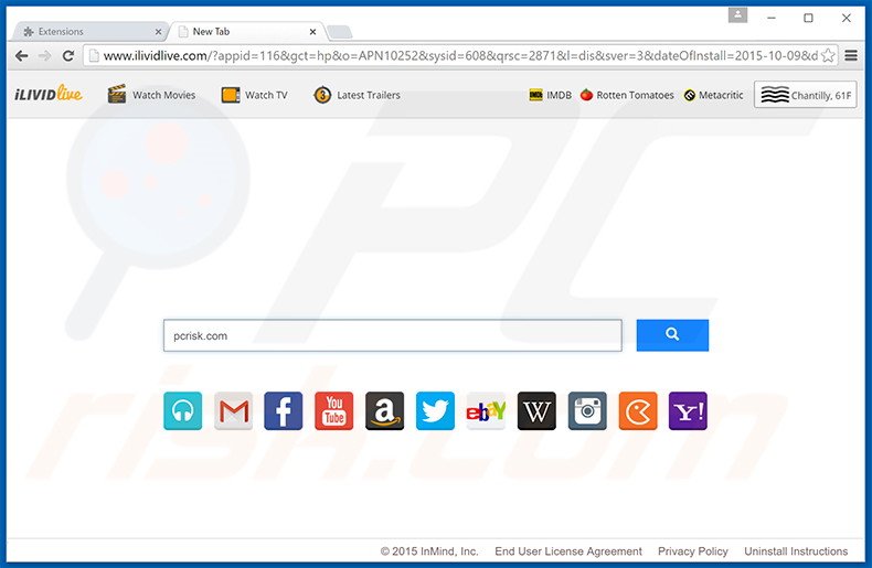 ilividlive.com browser hijacker