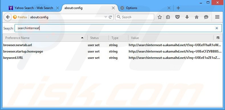 Removing Search Know from Mozilla Firefox default search engine