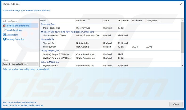 Removing addg.xyz related Internet Explorer extensions