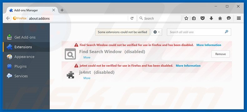 Removing Browseextended ads from Mozilla Firefox step 2