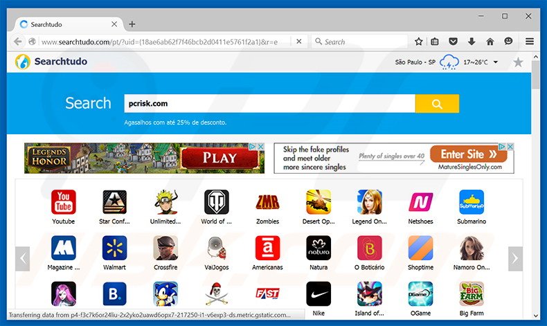 searchtudo.com browser hijacker