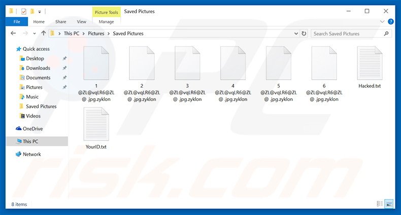 Files encrypted by Black Shades