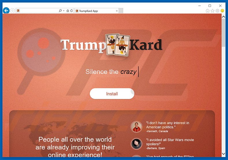 TrumpKard adware