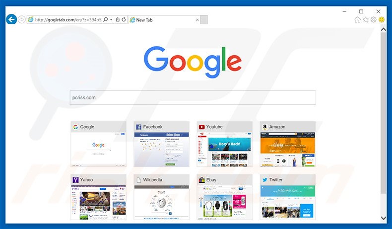 gogletab.com browser hijacker