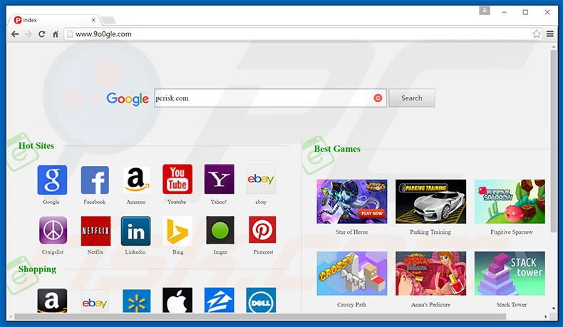 9o0gle.com browser hijacker