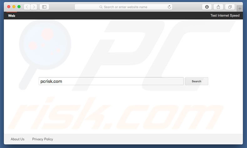 chumsearch.com browser hijacker on a Mac computer