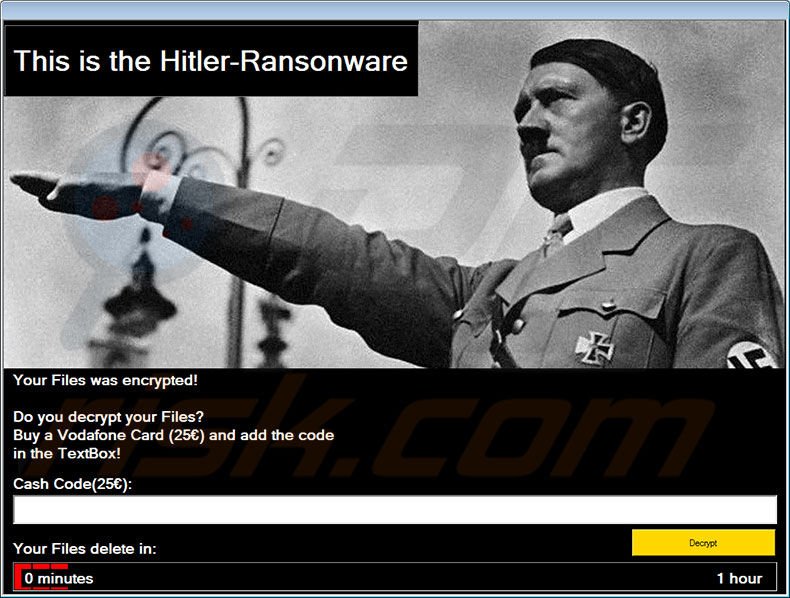 Instrukcje odszyfrowania Hitler-Ransomware