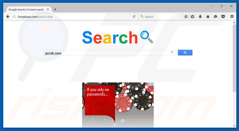 footybase.com browser hijacker
