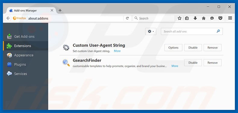 Removing tab4you.com related Mozilla Firefox extensions