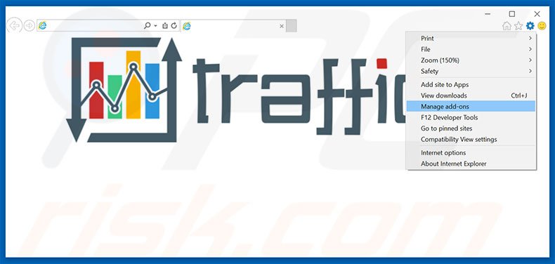 Removing Traffic Exchange ads from Internet Explorer step 1